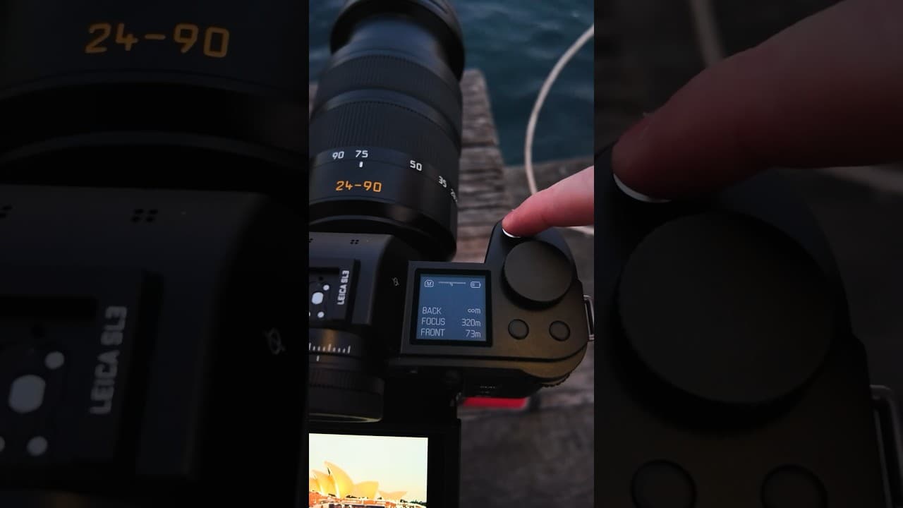 A few cool features on the Leica SL3 in front of the Sydney Opera House